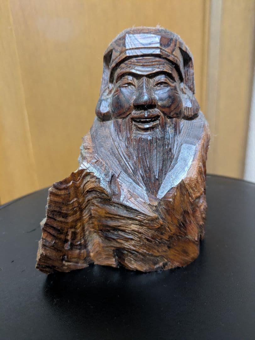 七福神　木製仏像風彫刻 約10cm〜15cm