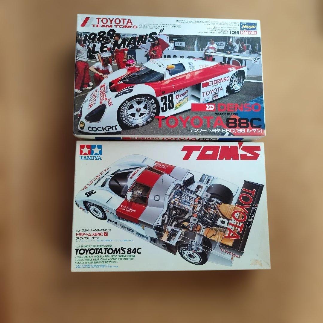 ハセガワ模型TOYOTA 88C &タミヤ TOM'S 84C プラモデル