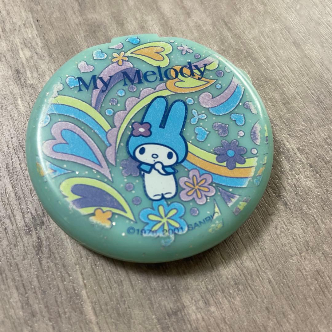 【希少】マイメロディー 平成レトロ ペイズリー柄 ミラー 埃取り