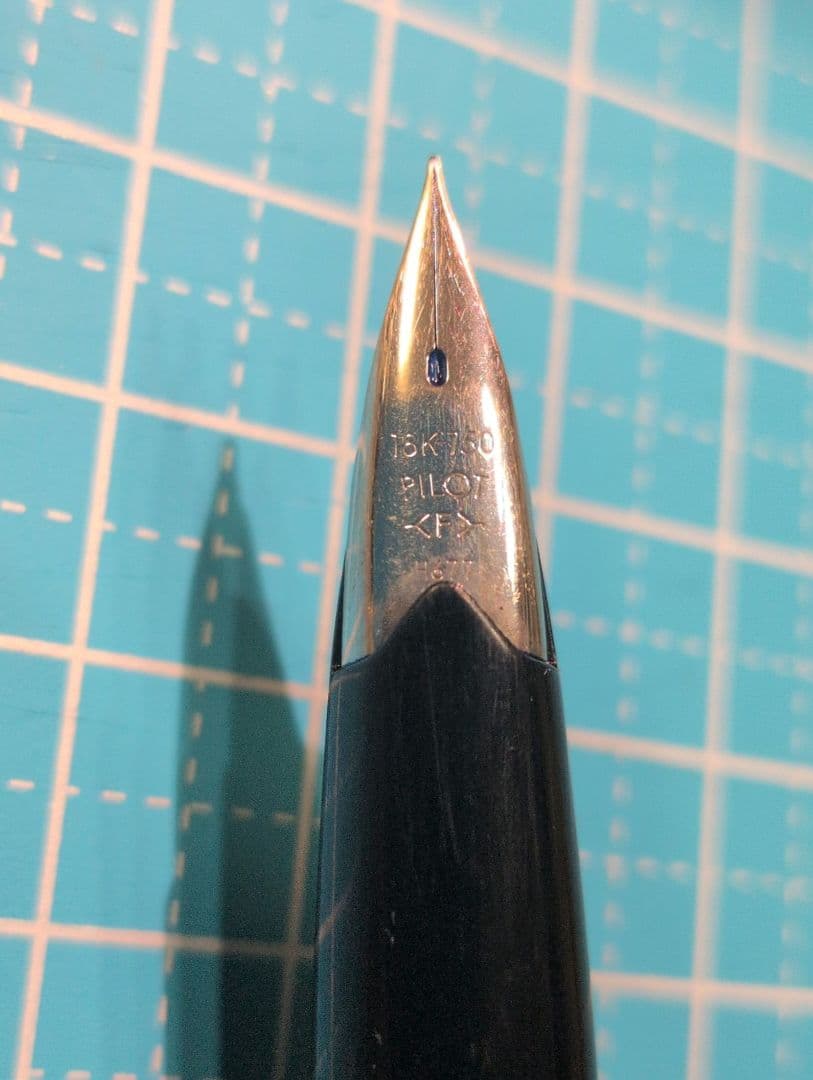 PILOT Elite エリート 格子柄 18K F 万年筆