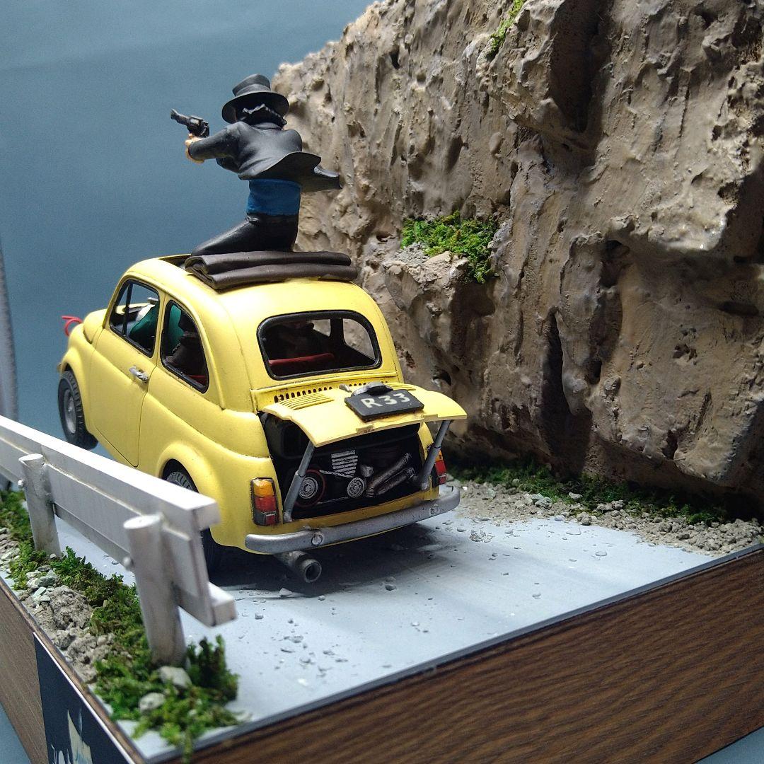 ルパン三世 カリオストロの城 追跡 プラモデル塗装済完成品