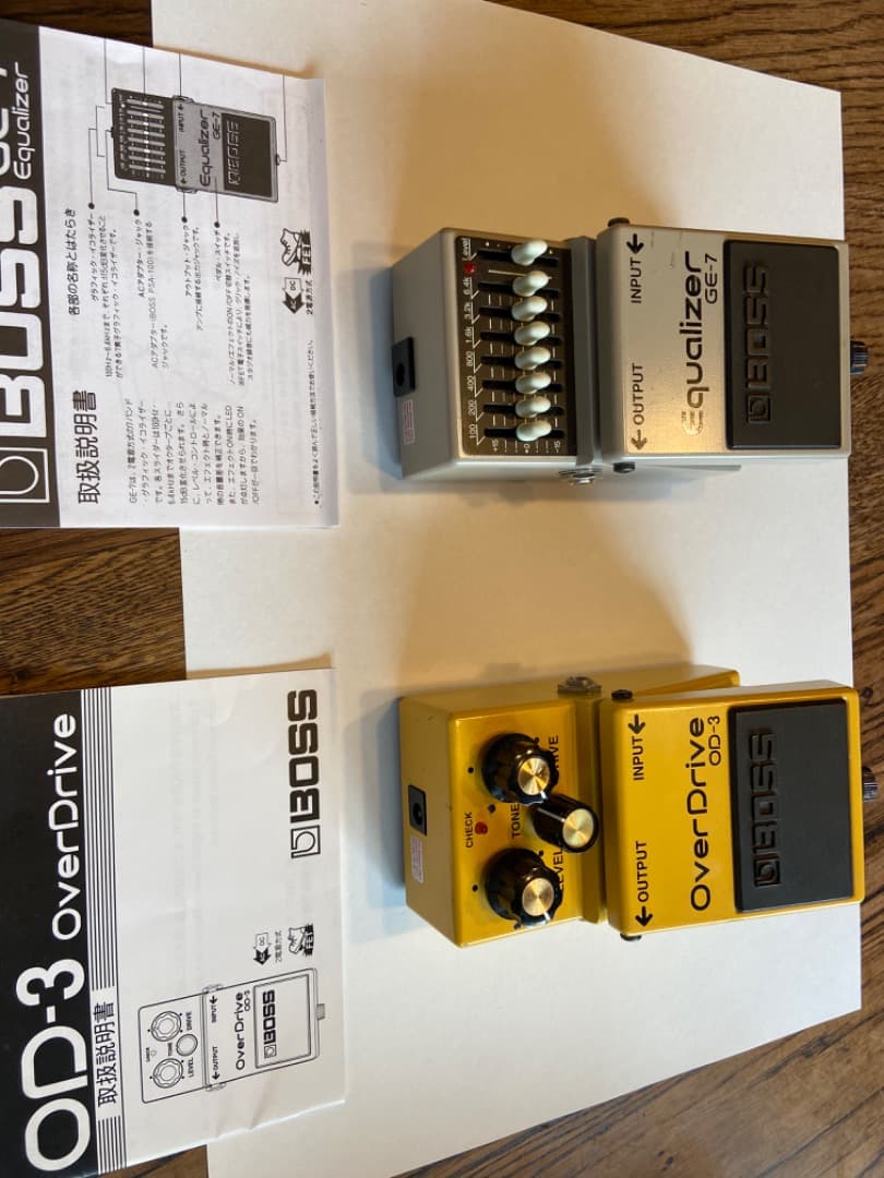 BOSS OD-3 Overdrive & GE-7 Equalizer セット