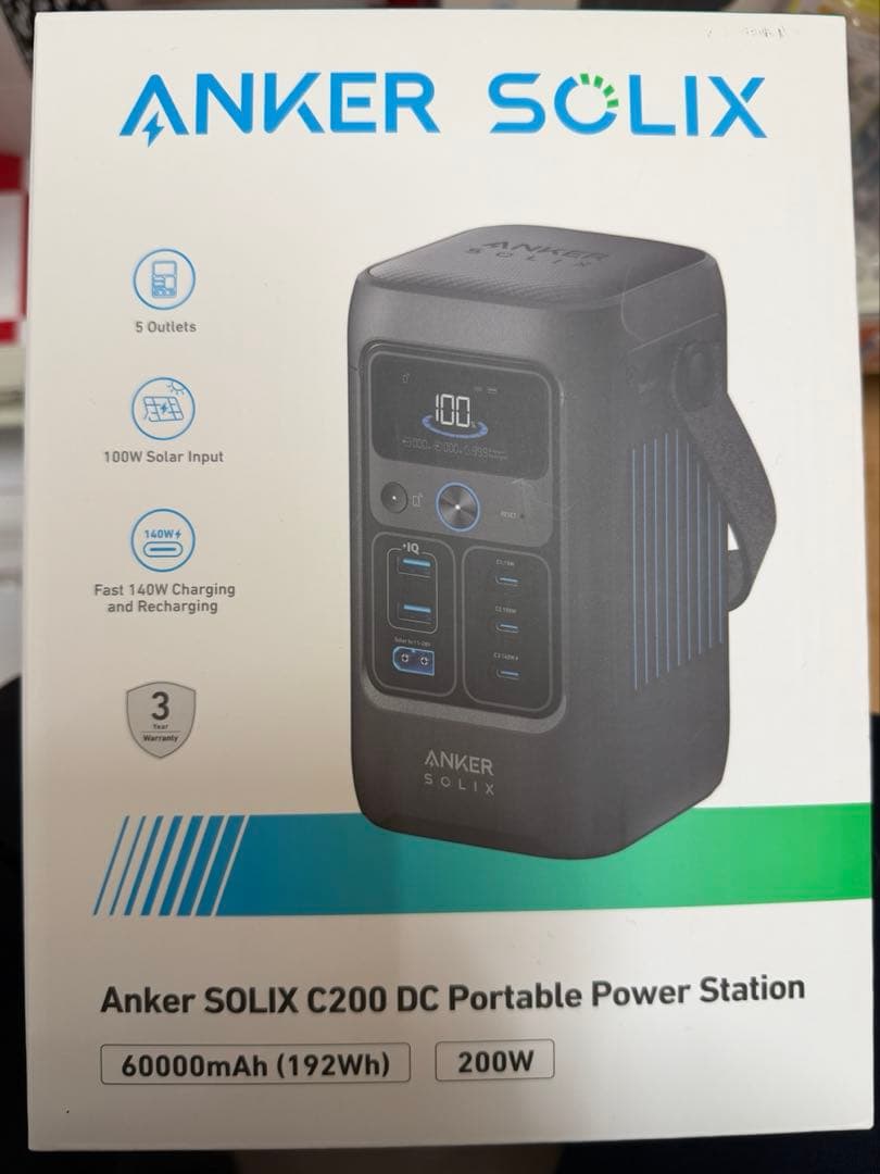 ANKER solix ポータブル電源 c200
