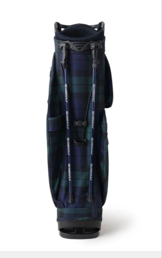 【新品未使用】BEAMS GOLF キャディバッグ ネイビー・チェック