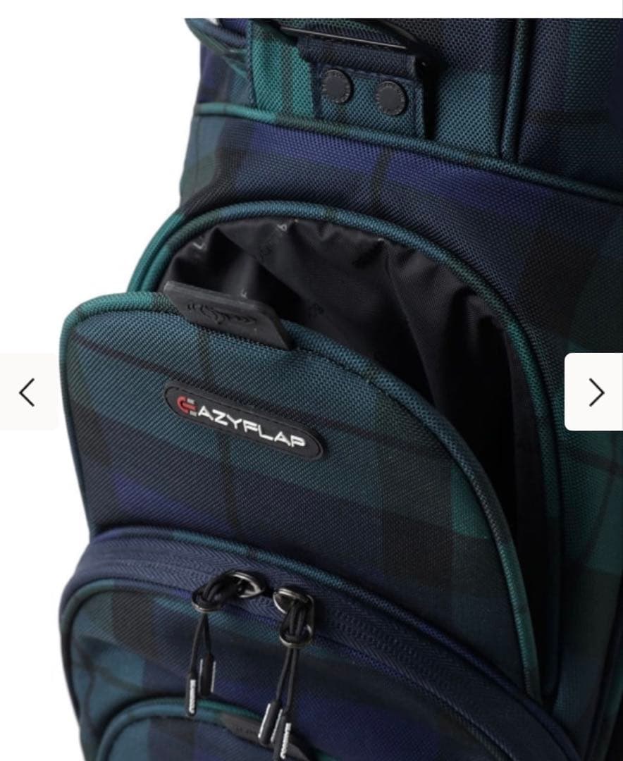【新品未使用】BEAMS GOLF キャディバッグ ネイビー・チェック