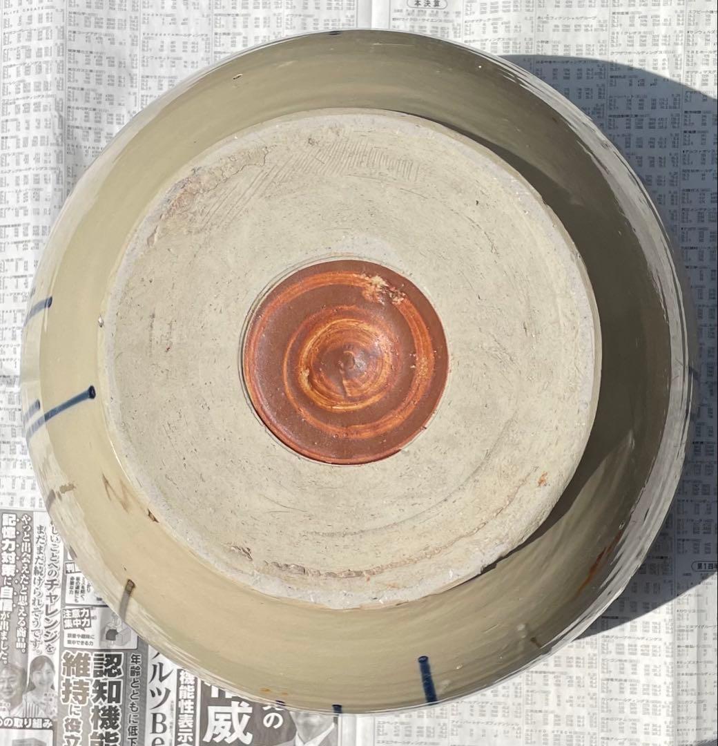 昭和レトロ　大鉢　メダカ鉢　睡蓮鉢　金魚鉢　口径35㎝