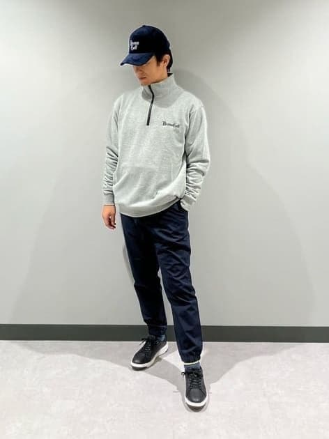 ★美品★BEAMS　GOLF　裏起毛ハーフジッププルオーバー　　サイズ　L