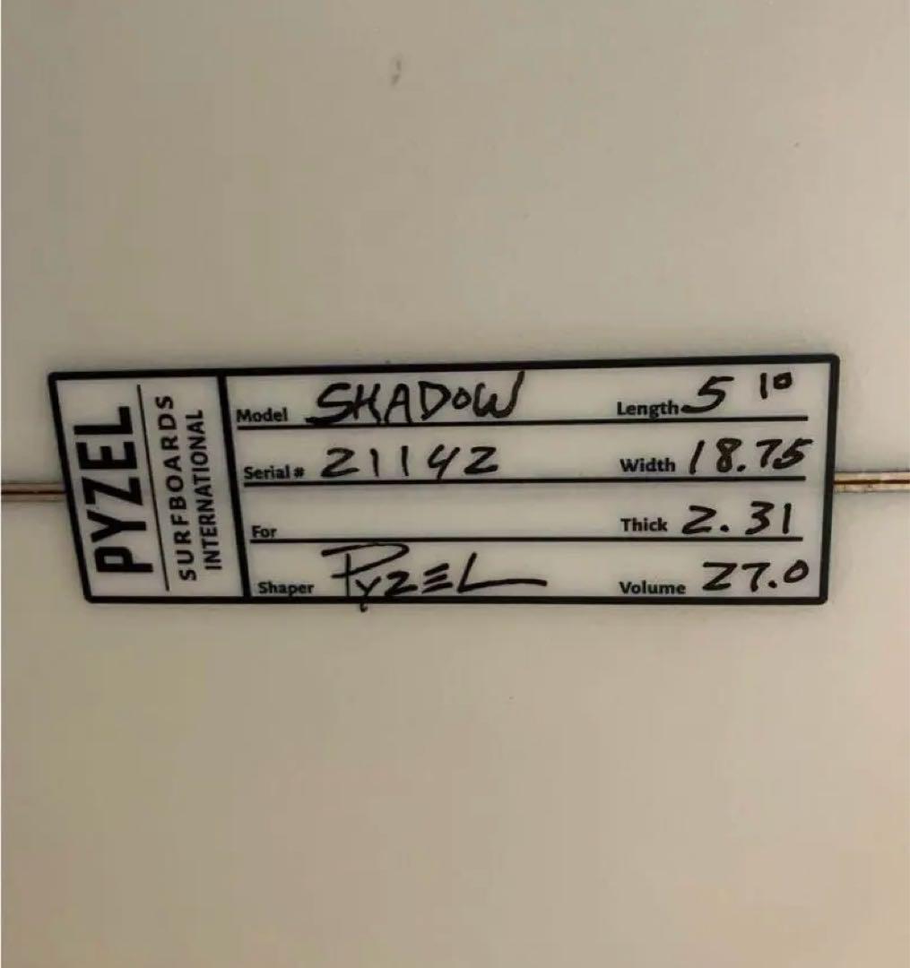 PYZEL SHADOW 5'10\" サーフボード PU