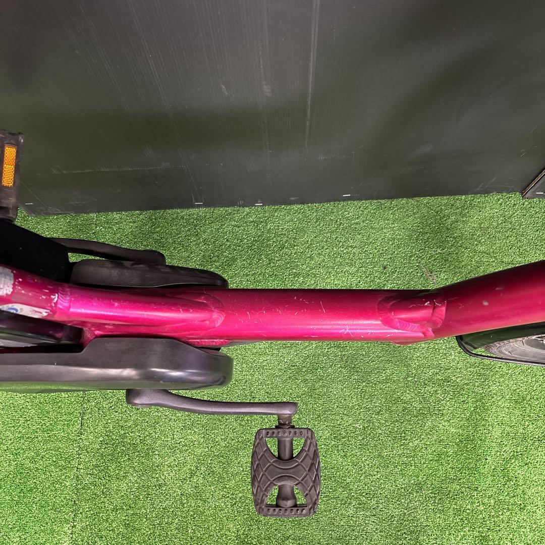 電動自転車 YAMAHA PAS kiss ピンク 3人乗り対応　30