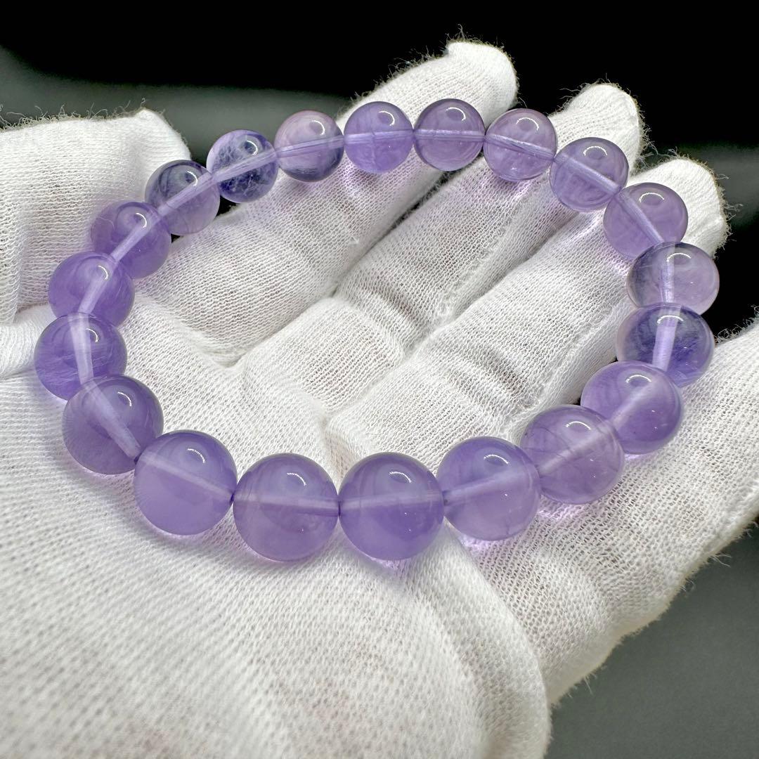 レアカラー！！　パープルフローライト　ブレスレット⑤