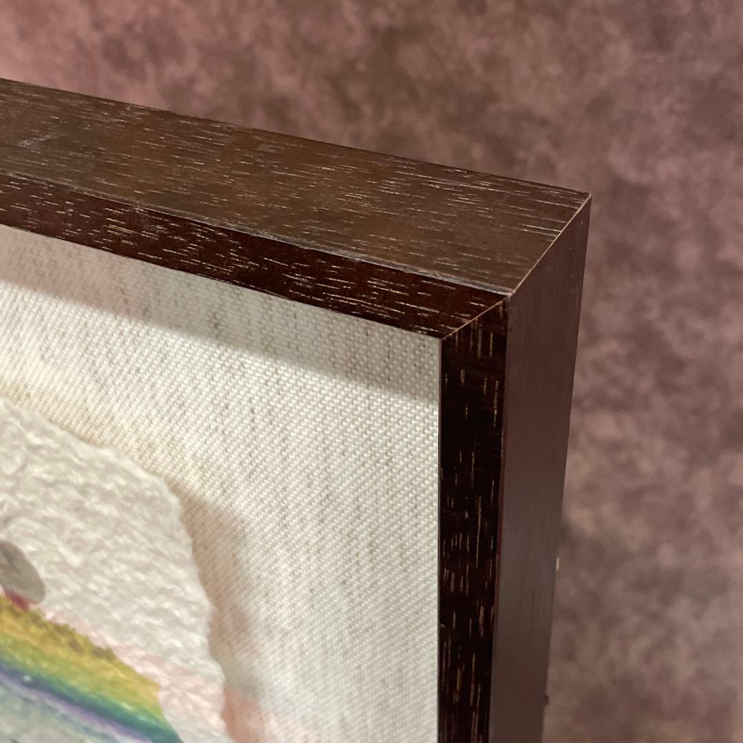 【美品】御木幽石　夢　地蔵 和紙 ファブリックパネル 大