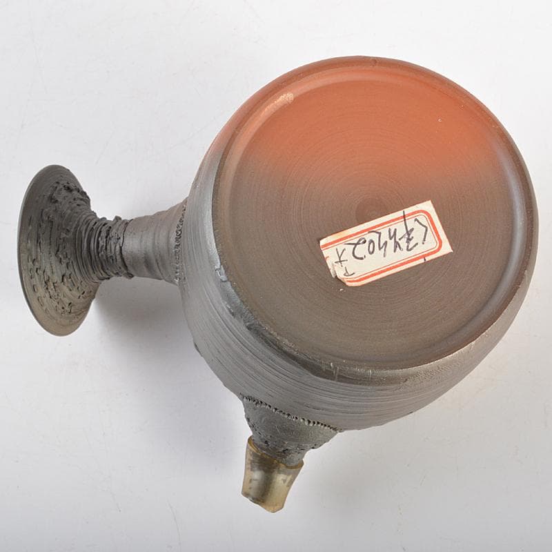 煎茶道具　萬古焼　森伊呂久造　横手急須　箱付　M　R7180