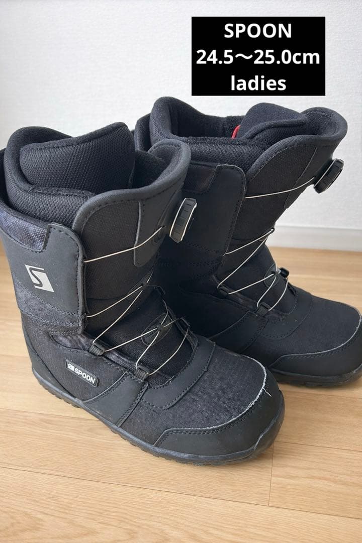 23-24年モデル スノーボード ブーツ ブラック SPOON レディース