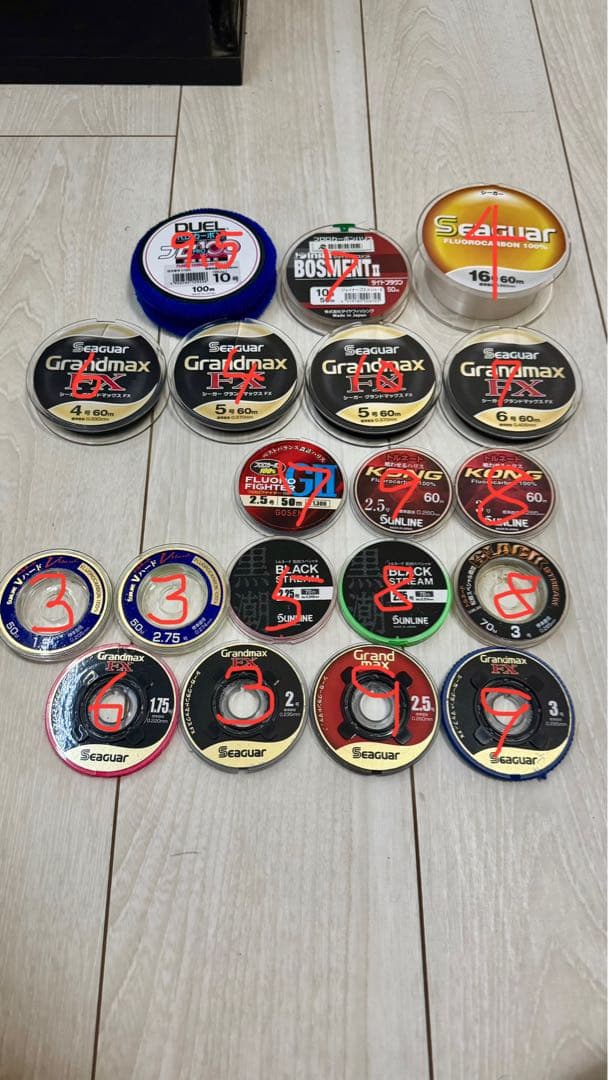 釣り道具（ハリス・ウキ）一式