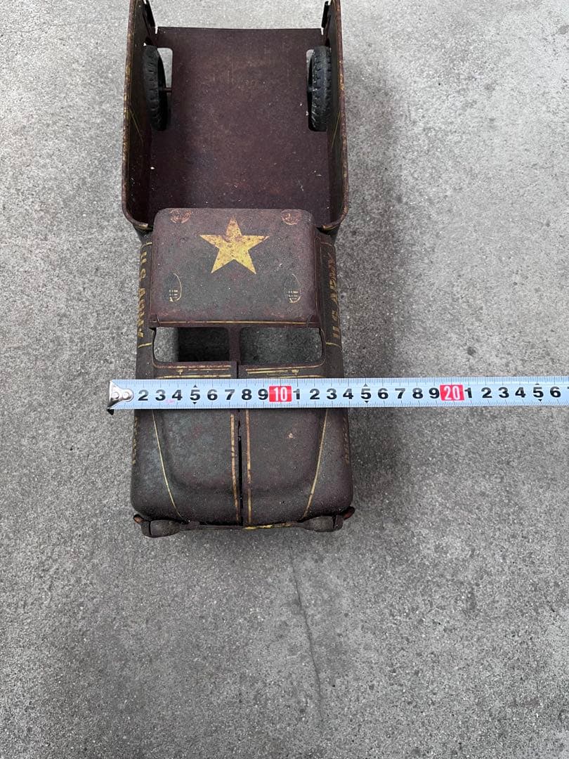 【antique】40's 50'sミリタリー トイトラック TOY ブリキ