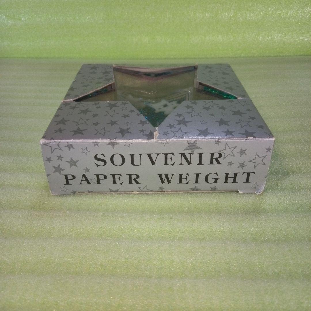 SOUVENIR PAPER WEIGHT　HOLLY WOOD　星形　星型
