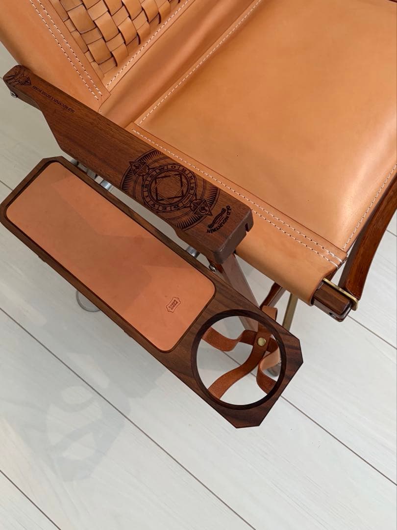 カーミットチェア　ウォールナット　ピノワークスレザー　フルカスタム