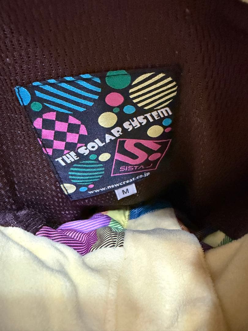 Sista.J マルチカラー チェック柄 スノーボードウェア