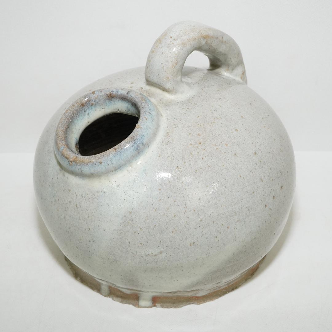 白磁 酒器 扁壺 古玩 水差し 花器 尿瓶 陶器