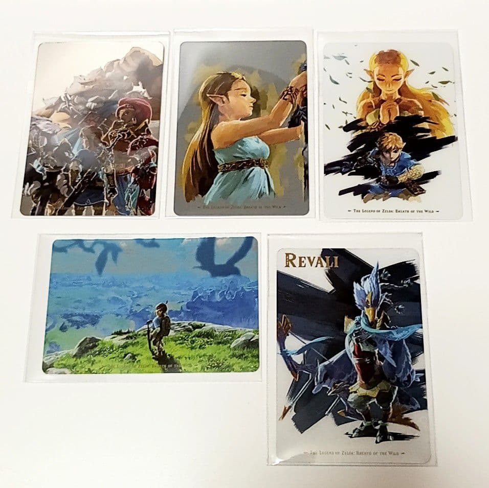 ゼルダの伝説 ブレスオブザワイルド カードブレワイ　カードキャンディ　５枚