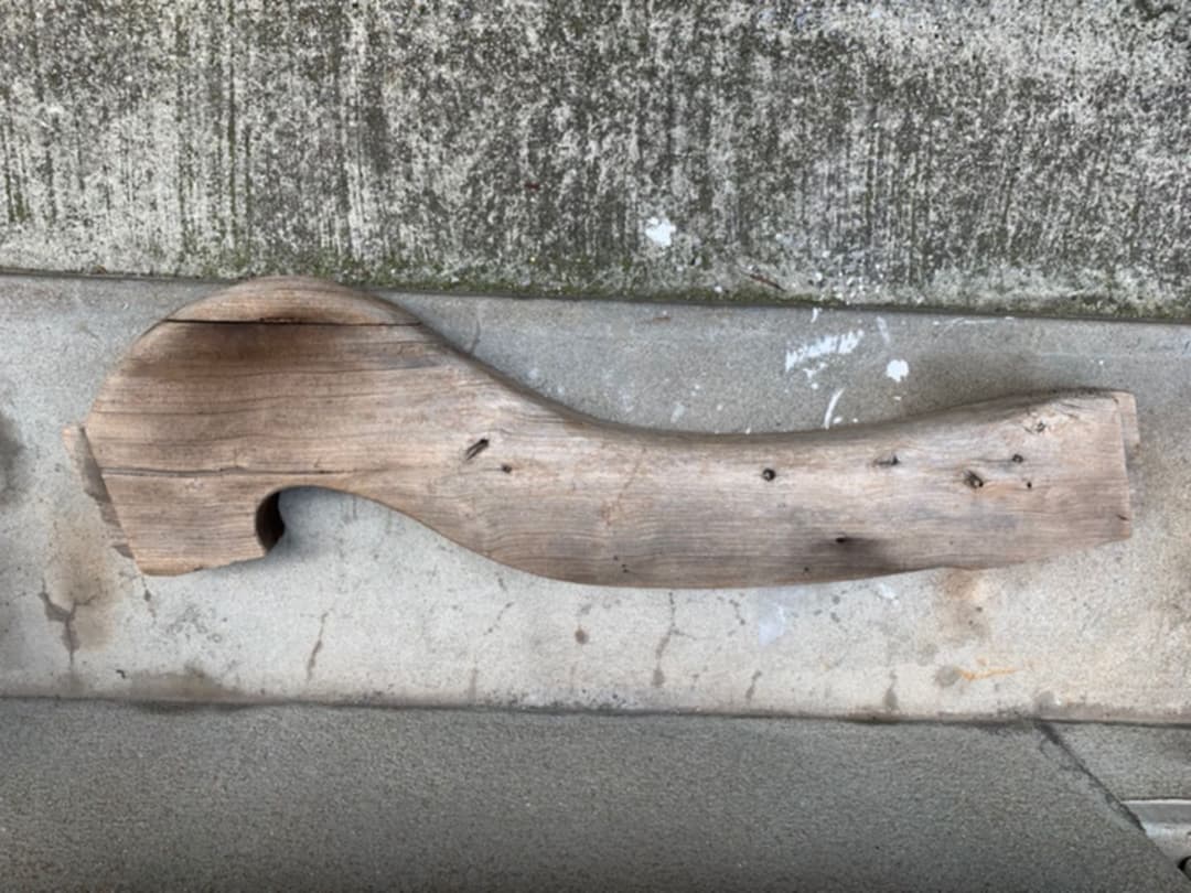 古材 アンティーク 海老虹梁 神社建築  オブジェ