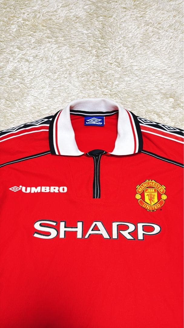 希少✨イングランド製　マンチェスターユナイテッド　ユニフォーム　ゲームシャツ