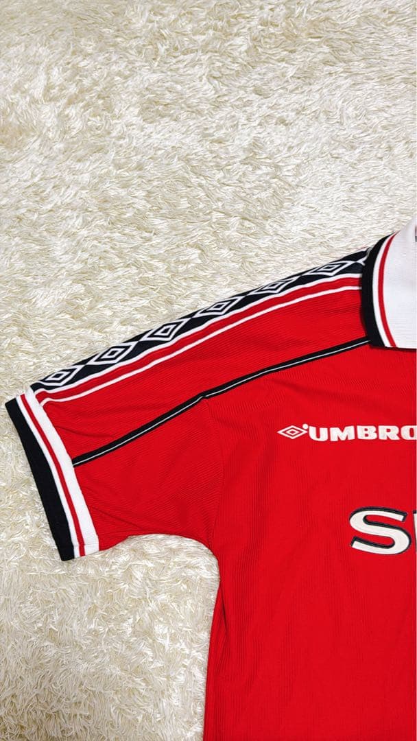 希少✨イングランド製　マンチェスターユナイテッド　ユニフォーム　ゲームシャツ