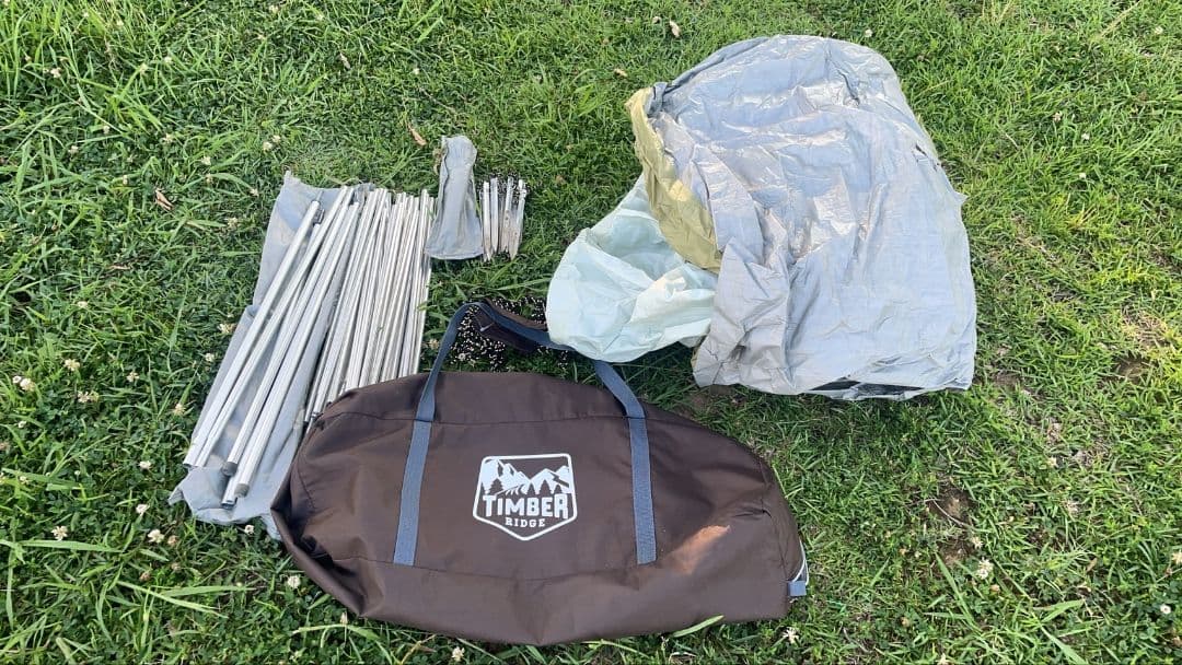 TIMBER RIDGEツールームテント　大型防水テント ポリエステル製