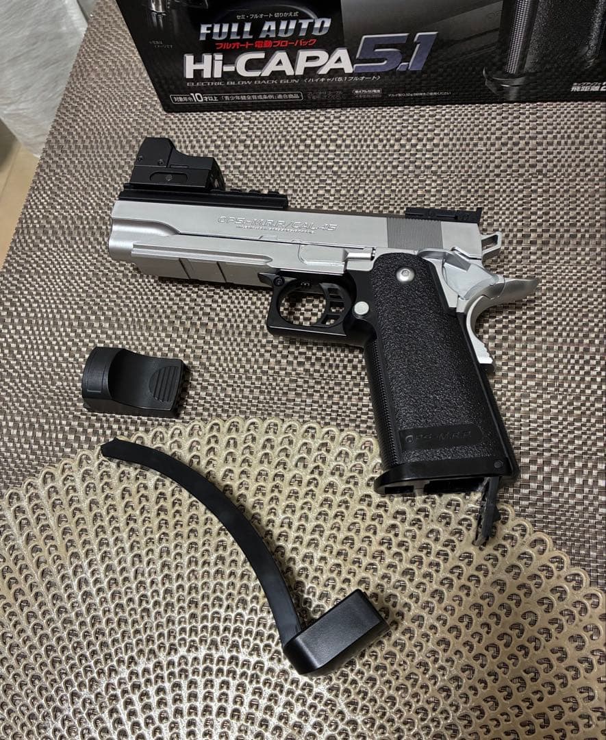 美品　東京マルイ　カスタム品　ハイキャパ　電動　強化ピニオン　マイクロプロサイト