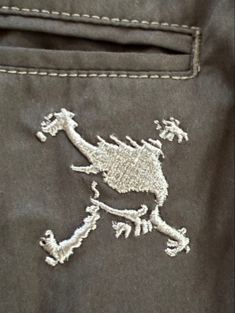 美品✨Oakley オークリー　ゴルフウェア　黒パンツ　スカル刺繍　サイズ33