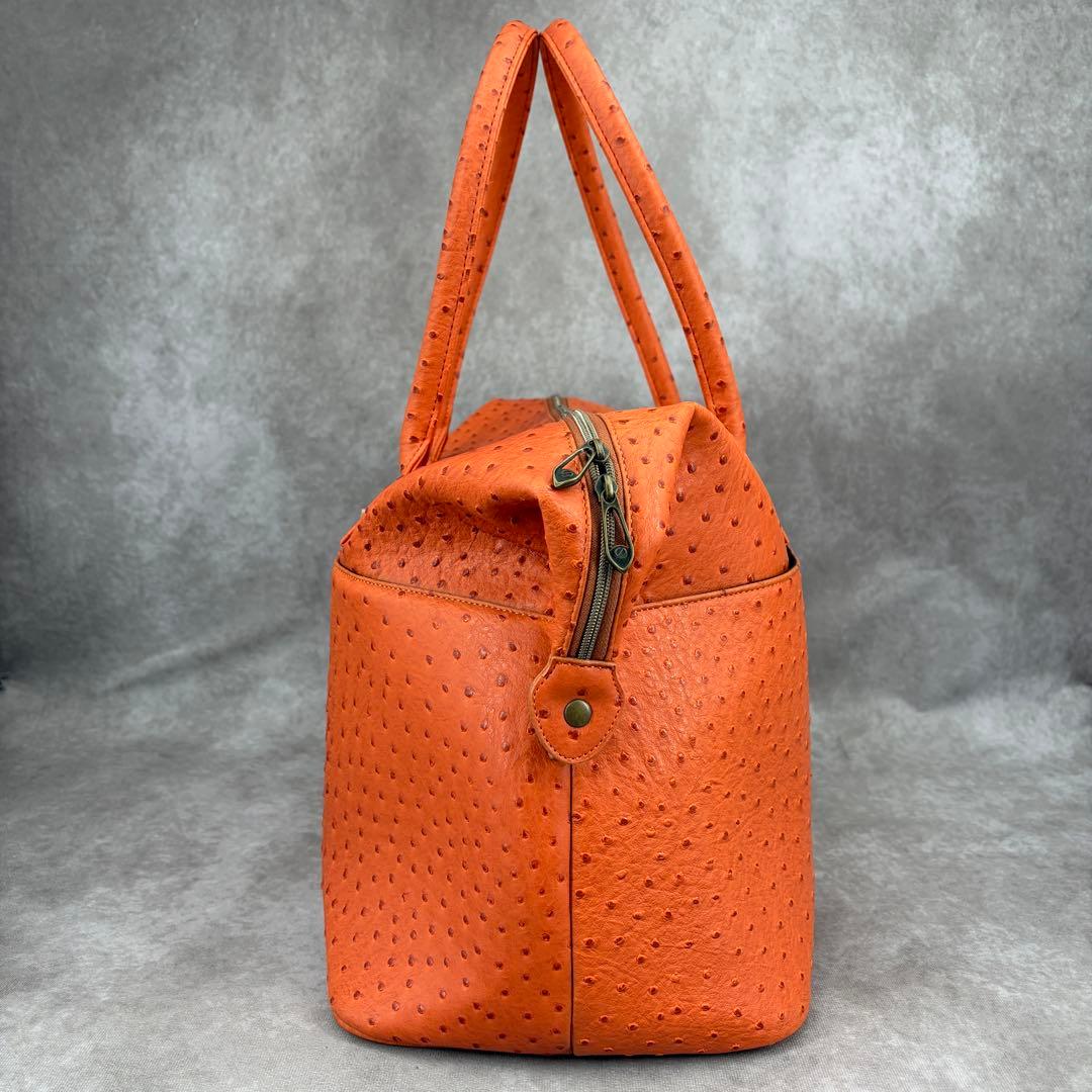 【未使用/タグ付き】ブリヂストン ファイズ オーストリッチ調 ボストンバッグ