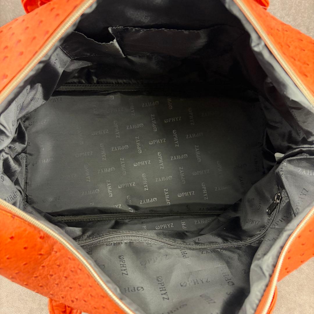 【未使用/タグ付き】ブリヂストン ファイズ オーストリッチ調 ボストンバッグ