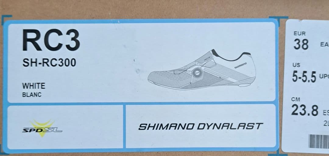 シマノRC3 シューズ 23.8cm ホワイト
