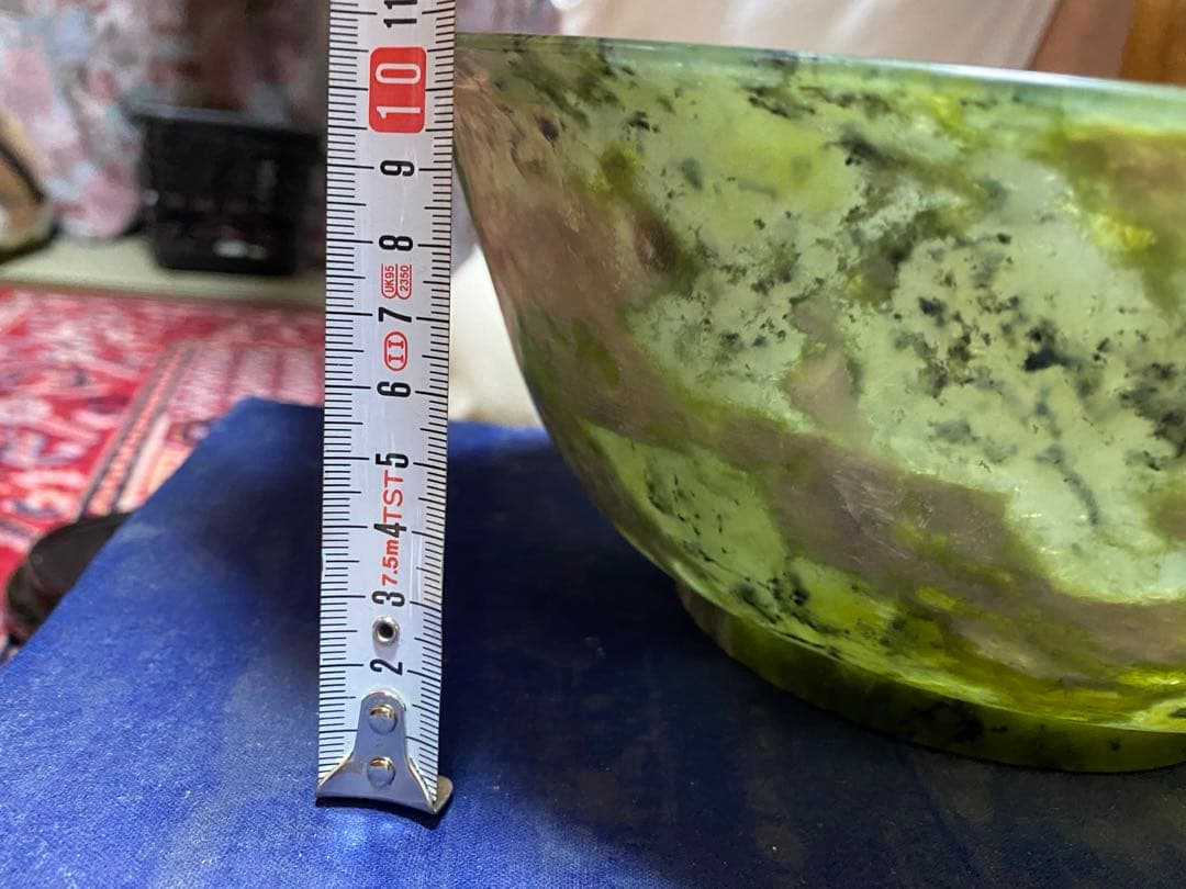 超レア‼︎ 夜光石　光身碗　中国工芸品　骨董　皿