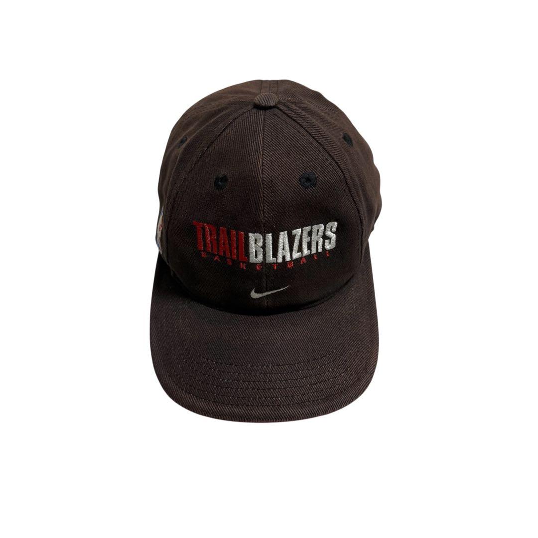 90s 銀タグ 台湾制 Nike Trail Blazers キャップ ブラウン
