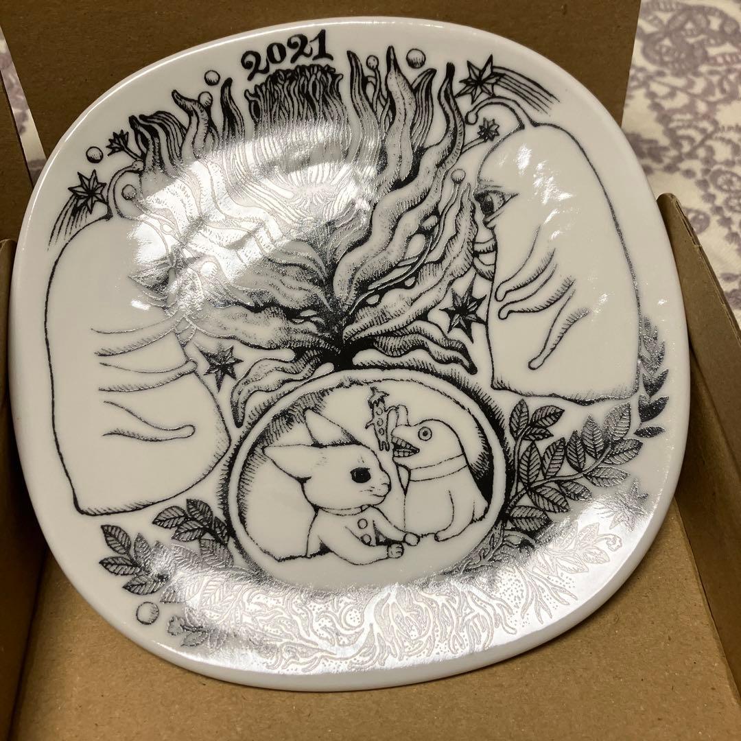 ヒグチユウコ　イヤープレート　2021年　ひとつめちゃん　ボリス雑貨店