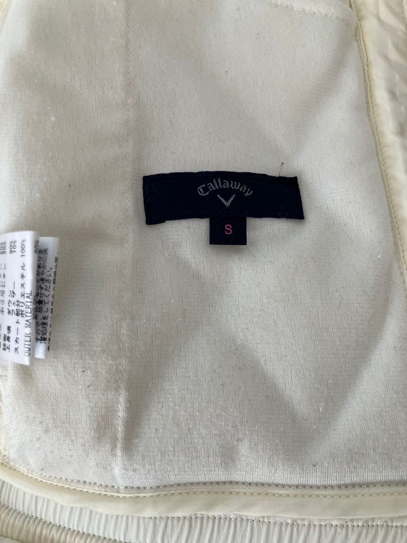 キャロウェイ　レディース　ロングベスト　ダウンベスト　中綿ベスト　ホワイト　白