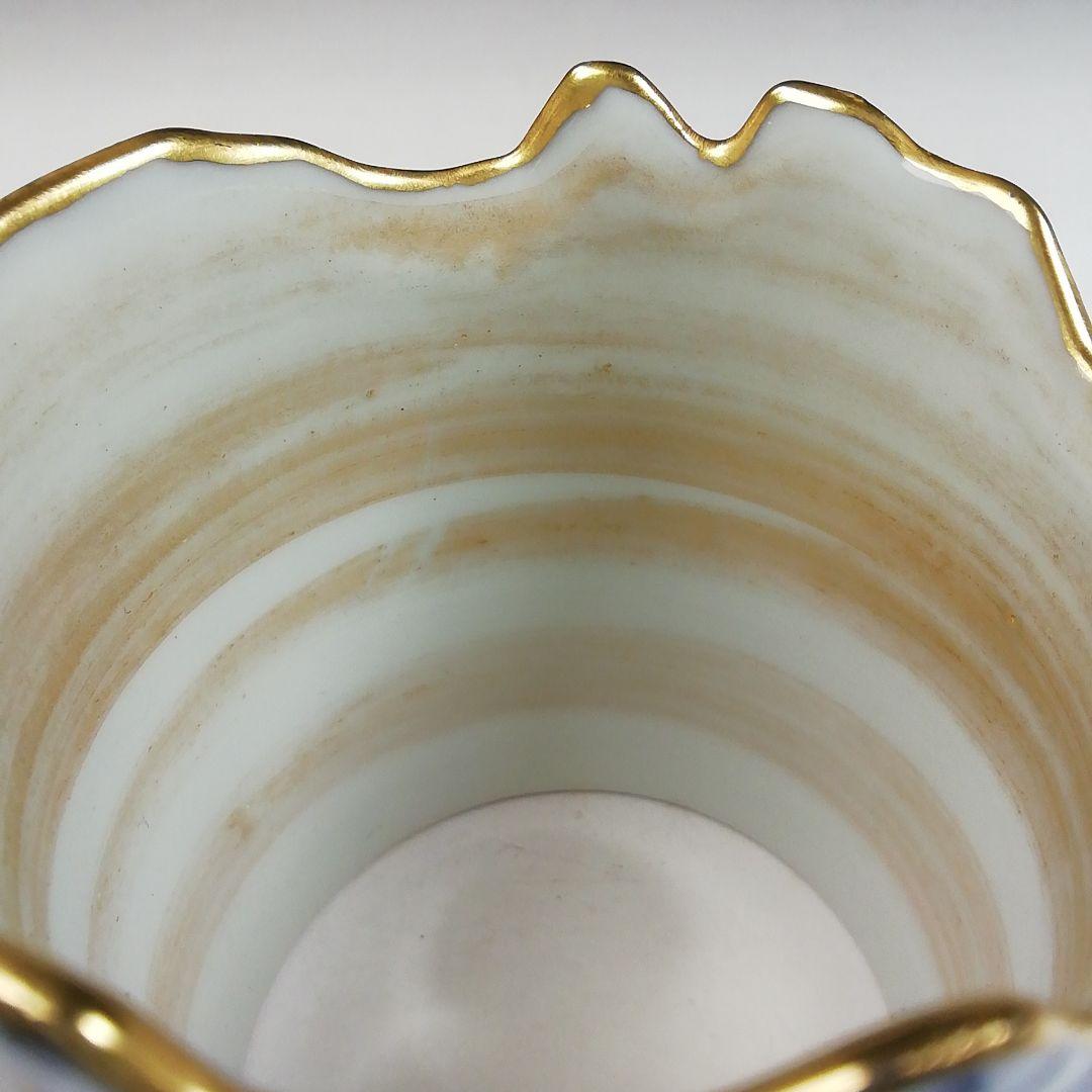 Ｗ１９８　蓋置　『色絵　森之図』『高野昭阿弥 造』　共箱　茶道具