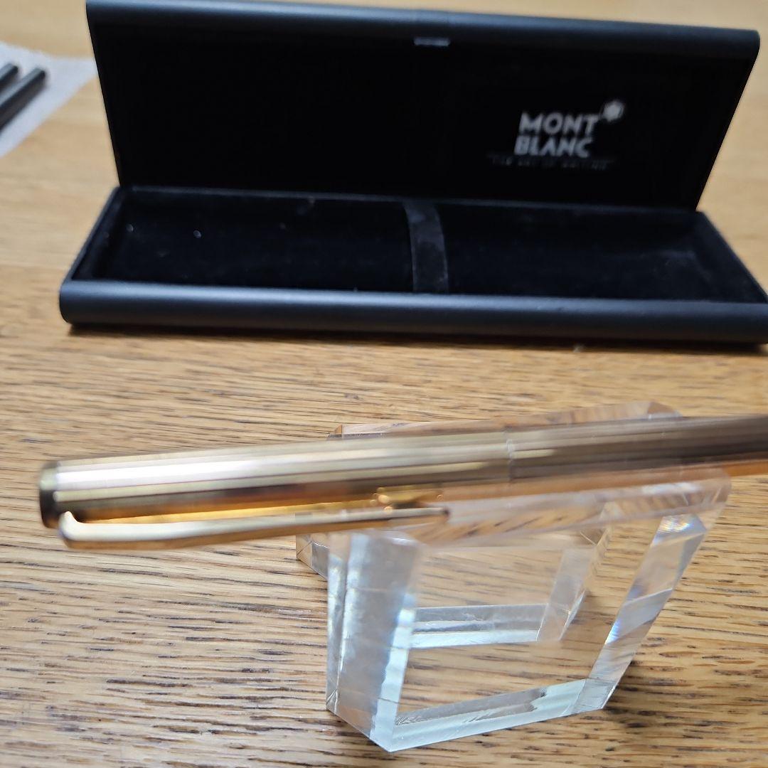 【超美品】モンブラン ノブレス ゴールド ダイヤモンドカット２０金張 １４金