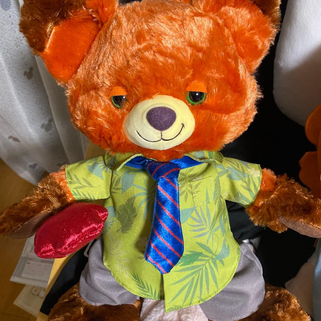 お顔厳選！ディズニーストア　ユニベア　ニック　ぬいぐるみ