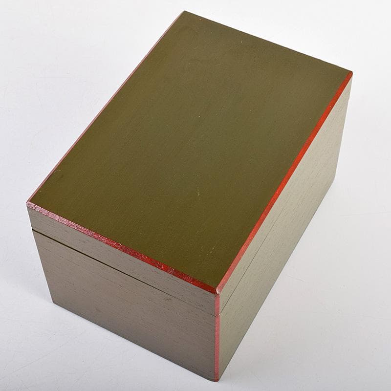 茶道具　面朱茶箱　京焼　山川巖作　茶碗　独楽棗など　九点一式　V　R8493