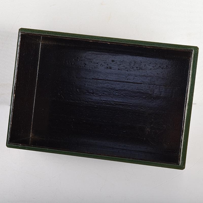 茶道具　面朱茶箱　京焼　山川巖作　茶碗　独楽棗など　九点一式　V　R8493