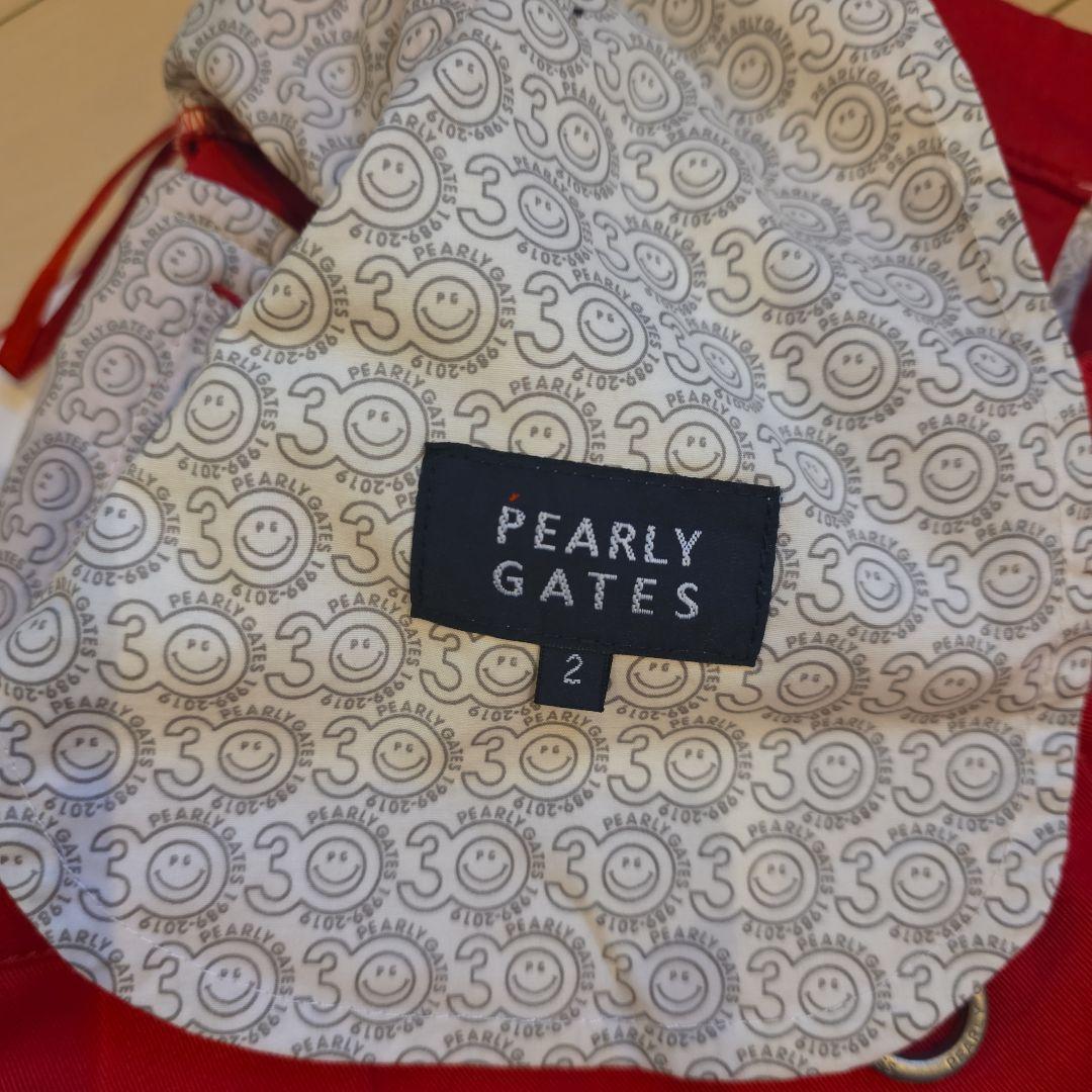 PEARLY GATES ゴルフスカート サイズ2 赤