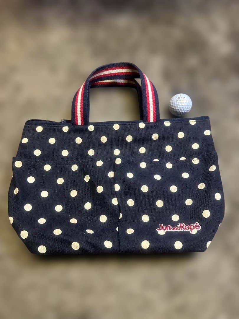 Jun and Rope' ドット柄　カートバッグ