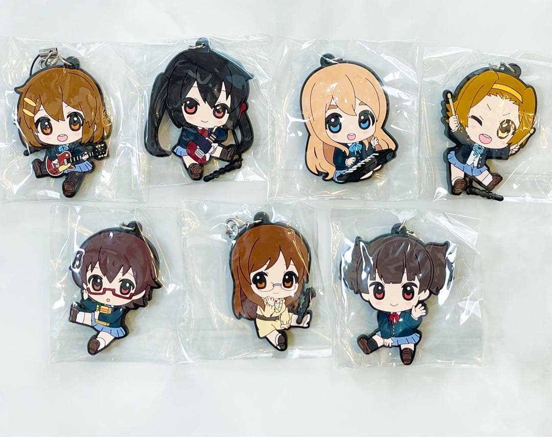 けいおん! ぺたん娘 ラバーストラップ ラバスト あずにゃん 秋山澪 平沢唯 梓