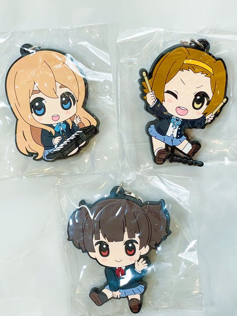 けいおん! ぺたん娘 ラバーストラップ ラバスト あずにゃん 秋山澪 平沢唯 梓