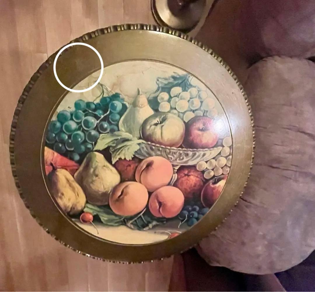 イタリア製　猫足　ブロンズ　サイド/コーヒーテーブル　送料込み