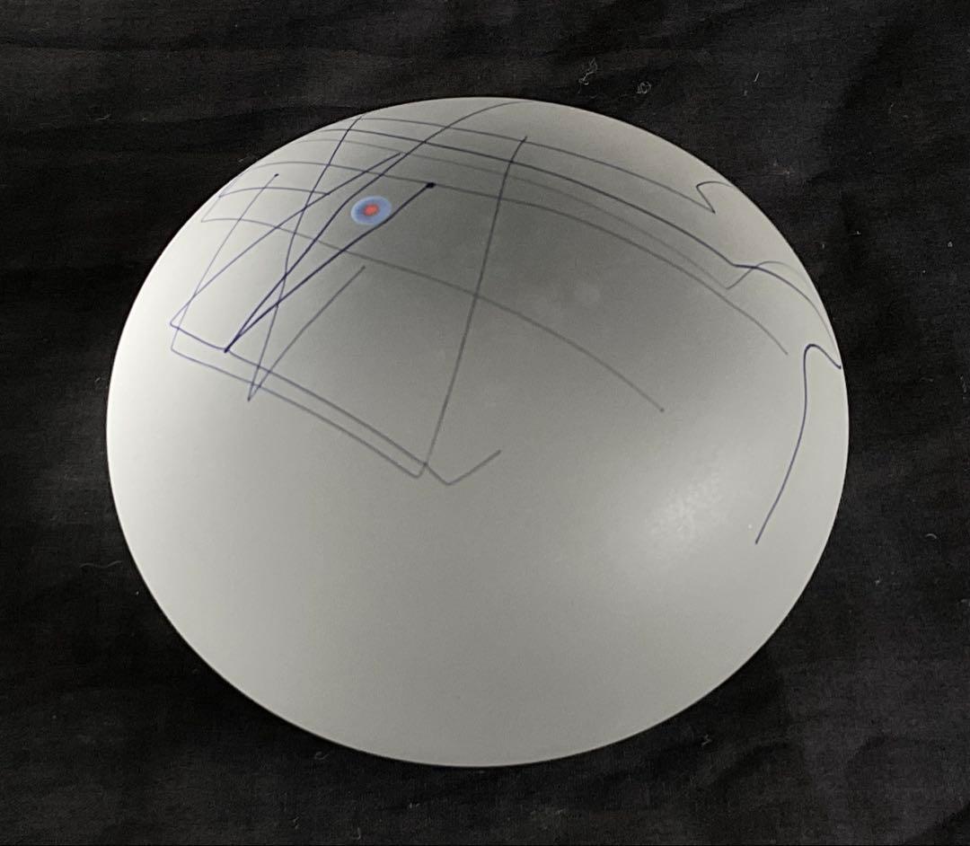 米原 眞司「ラインドローイング」③1990年代ガラス・ペーパーウェイト