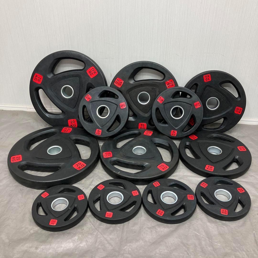 ■110kgセット 14枚 オリンピックプレート バーベルプレート50mm