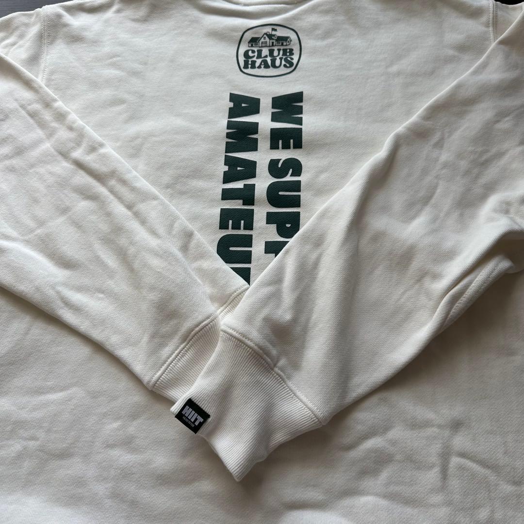 HIIT×clubhaus トレーナー白　Ｍサイズ